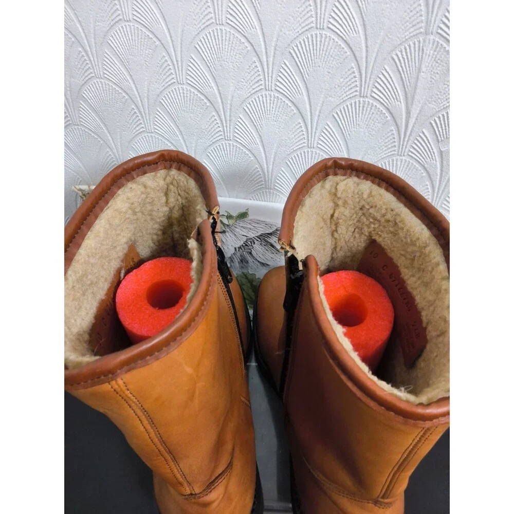 Fin & Feather Insulated Boots Mens 10EEE Brown Leather Zipper Made In USA